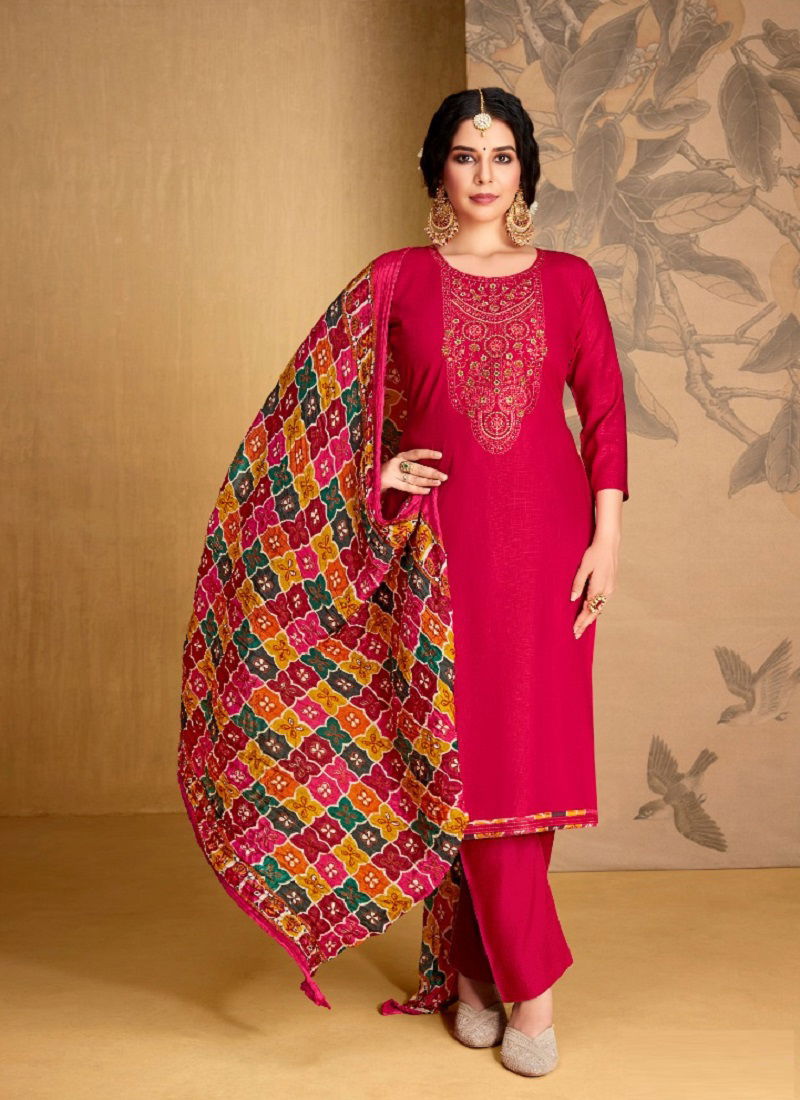 Levisha Nivisha Vol 4 Readymade Designer Rayon Suit Collection

